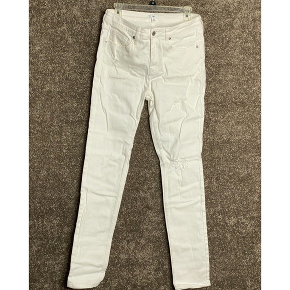 BP. Other - BP. Men's White Distressed Skinny Jeans Size 32 Stretch Denim